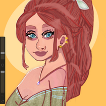 Mi Proyecto del curso: Retrato de personajes femeninos . Digital Drawing project by Noelia carmen Quesada Yllan - 12.29.2020