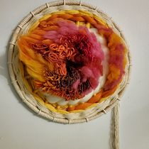 My project in Weaving with a Circular Loom course. Tecido projeto de Shasta McCoy - 29.12.2020