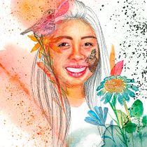 My project in Illustrated Portrait in Watercolor course. Projekt z dziedziny  użytkownika Carmen Sheng - 29.12.2020