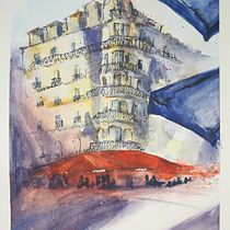 My project in Architectural Sketching with Watercolor and Ink course. Ilustração arquitetônica projeto de Si Wei Lim - 29.12.2020
