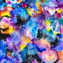 Final project- galaxy. Digital Lettering, and Watercolor Painting project by monacojulia - 12.29.2020