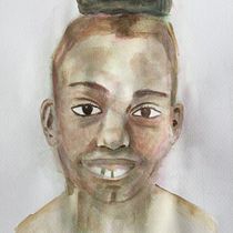 My 1st exercise in Artistic Portrait with Watercolors course (need to do the 2nd portrait). Watercolor Painting project by lb_depoel - 12.29.2020