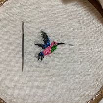 My project in Miniature Embroidery Techniques course. Projekt z dziedziny  Haft użytkownika Papp Barbara - 29.12.2020