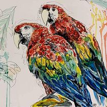 My project in Artistic Watercolor Techniques for Illustrating Birds course. Watercolor Painting project by Anna Mrozkowiak - 12.29.2020