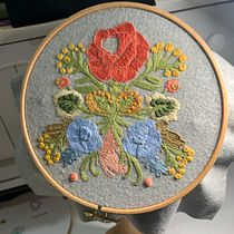 Mi Proyecto del curso: Técnica de bordado con paso atrás. Bordado projeto de Claudia Mota - 30.12.2020