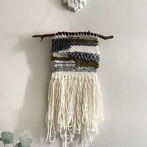 My project in Introduction to Frame Loom Tapestry course. Tecido projeto de Matthew Digby - 30.12.2020