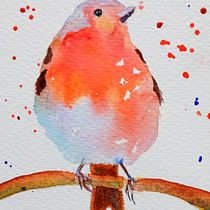 My project in Artistic Watercolor Techniques for Illustrating Birds course. Watercolor Painting project by johuntly - 01.02.2021