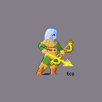 Personagem inspirada no Desenho Carvena do Dragão. Un projet de Pixel art de Edson Costa - 30.12.2020