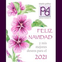 Mi Proyecto del curso: Técnicas aplicadas de ilustración en acuarela, tarjeta de navidad 2020. Un progetto di Graphic design e Illustrazione botanica di Patricia Montaña - 31.12.2020