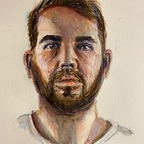 My project in Artistic Portrait with Watercolors course. Portrait Drawing, and Watercolor Painting project by rachelc5891 - 01.12.2021