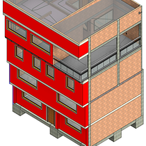 Mi Proyecto del curso: Diseño y modelado arquitectónico 3D con Revit. Un projet de 3D, Animation 3D, Architecture, Architecture numérique, Architecture d'intérieur, Créativité, Dessin numérique, Conception 3D, Modélisation 3D , et ArchVIZ de Luis Ernesto Ruiz Rios - 06.05.2021