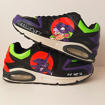 Mi Proyecto: Custom en Nike Air Max x EVA 01 @camilartcustom en Instagram. Creativit, Design, Shoe Design, Painting, Acr, and lic Painting project by Camila Matamala Jerez - 03.21.2021