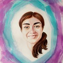 Mi Proyecto del curso: Retrato en acuarela a partir de una fotografía. Watercolor Painting project by Daniela Sanhueza Caba - 12.31.2020