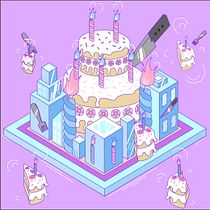 My project in Isometric Vector Illustrations from Scratch course. Ilustração vetorial projeto de zeynep rana keskin - 01.01.2021