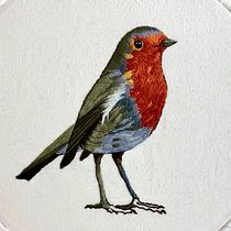 Robin🤍. Embroider project by Charlotte Lee - 01.05.2021