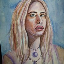 Mi Proyecto del curso: Retrato artístico en acuarela. Fine Arts, Drawing, Portrait Drawing, and Watercolor Painting project by Pilar Villafáfila - 01.02.2021