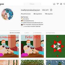 Mi Proyecto del curso: Creación de un porfolio de ilustración en Instagram. Un projet de Design pour les réseaux sociaux , et Gestion de portefeuille de Mai Ferreira - 01.01.2021