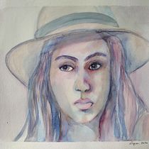 Adorei fazer este projeto. Fine Arts, Painting, Watercolor Painting, and Portrait Drawing project by Ligia Oliva Buratto - 12.31.2020