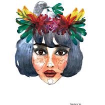 Mi Proyecto del curso: Retrato ilustrado en acuarela. Projekt z dziedziny Trad, c i jna ilustracja użytkownika Ashley Trevino - 01.01.2021