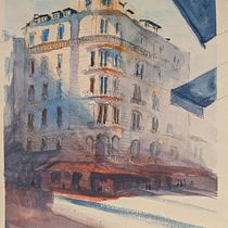 My project in Architectural Sketching with Watercolor and Ink course. Ilustração arquitetônica projeto de rachelng323 - 01.01.2021