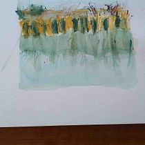 The estuary where I live in France and a Quince from the gardenMy project in Illustrating Nature: A Creative Exploration course. Drawing, and Watercolor Painting project by Susan Holland - 01.06.2021