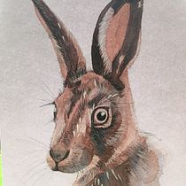 The hare and the giraffe. Un progetto di Disegno artistico di Jennie Harborth - 05.01.2021