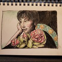 My project in Chiaroscuro Creative Portrait with Pencils course. Desenho projeto de susanoc - 03.01.2021