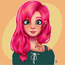 Mi Proyecto del curso: Retrato de personajes femeninos con Procreate. Projekt z dziedziny R, sunek c, frow, Trad, c i jna ilustracja użytkownika laritydraw - 02.01.2021