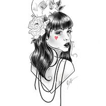 My project in Digital Design and Illustration of Tattoos with Procreate course. Traditional illustration, Graphic Design, Digital Illustration, Tattoo Design, and Digital Drawing project by Roxanne Cyr - 09.05.2021