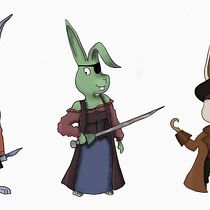 Conejos piratas (extraídos de la "lista magnífica")Mi Proyecto del curso: Fábrica de personajes ilustrados. Traditional illustration project by gelouro - 01.03.2021