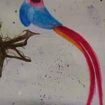 Mi Proyecto del curso: Acuarela artística para ilustración de aves....LupitaLucio. Traditional illustration project by Lupita Lucio - 01.05.2021