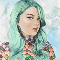 My project in Illustrated Portraits with Procreate course. Desenho artístico e Ilustração tradicional projeto de Sally Greer - 03.01.2021