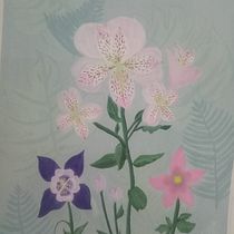 My project in Botanical Painting with Acrylic course. Botanical Illustration project by Lina Ibañez - 01.04.2021
