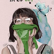 Ya es ley. Jada legea da. Homenaje a la lucha de las mujeres argentinas . Pintura em aquarela projeto de a_rroz - 10.01.2021