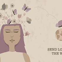 Editorial illustratiton. My project. "Send Love to the World". Editorial Illustration project by Cecilia Weissbein - 01.04.2021
