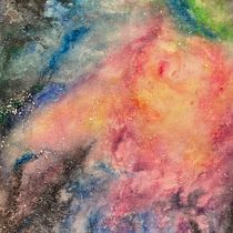 One small step for the paper, one multi-use background for me. Watercolor Painting project by Jennie Eldridge Calderon - 01.04.2021
