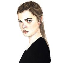 Meu projeto do curso: Retrato em aquarela a partir de uma fotografia. Portrait Drawing, Traditional illustration, and Watercolor Painting project by biancastelladzy - 01.04.2021