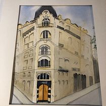 My project in Architectural Sketching with Watercolor and Ink course. Pintura em aquarela projeto de Pam Williams - 05.01.2021
