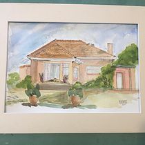 My project in Architectural Sketching with Watercolor and Ink course. Architectural Illustration project by Margaret Phillips - 05.06.2021