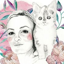 My project in Portrait Illustration with Analog and Digital Techniques course. Un progetto di Illustrazione tradizionale di Sarah Faber - 05.01.2021