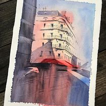 Mi Proyecto del curso: Dibujo arquitectónico con acuarela y tinta. Ilustração arquitetônica, e Pintura em aquarela projeto de lucreciaxb - 05.01.2021