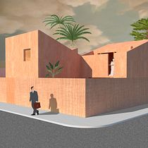 Casa en la playa - Mi Proyecto del curso: Representación gráfica de proyectos arquitectónicos. Un projet de 3D, Architecture, Collage et Illustration architecturale de Santiago Rivera Rendon - 05.01.2021