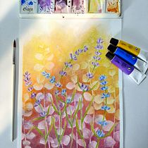 FLORES...Técnicas de acuarela en negativo para ilustración botánica Ein Projekt aus dem Bereich Traditionelle Illustration von cris - 17.01.2021