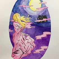 My project in Watercolor Techniques for Dreamlike Illustrations course. Projekt z dziedziny Trad, c i jna ilustracja użytkownika peachykeen111 - 06.01.2021