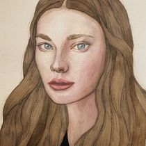 Mi Proyecto del curso: Retrato en acuarela a partir de una fotografía. Drawing, Artistic Drawing, Portrait Drawing, Editorial Illustration, Painting, and Watercolor Painting project by Camila Klapp - 12.18.2020