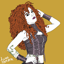 My project in Illustration of a Pin-Up with Traditional Techniques course. Traditional illustration project by Marco Farina - 01.06.2021