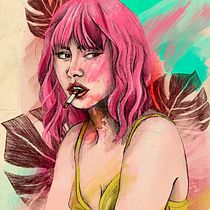 My project in Illustrated Portraits with Procreate course. Ilustração tradicional projeto de Dmitriy Bogatyrev - 07.01.2021