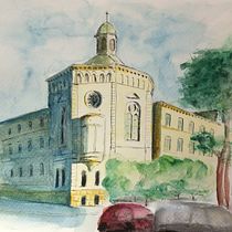 My project in Architectural Sketching with Watercolor and Ink course. Watercolor Painting project by siewierska_m - 03.14.2021