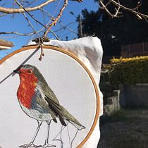 Mi Proyecto del curso: Pintar con hilo: técnicas de ilustración textil. Embroider project by Cristina Rodriguez - 01.07.2021