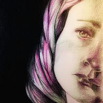 Mi Proyecto del curso: Retrato creativo en claroscuro con lápiz. Desenho de retrato projeto de Alejandra Padilla Romano - 07.01.2021